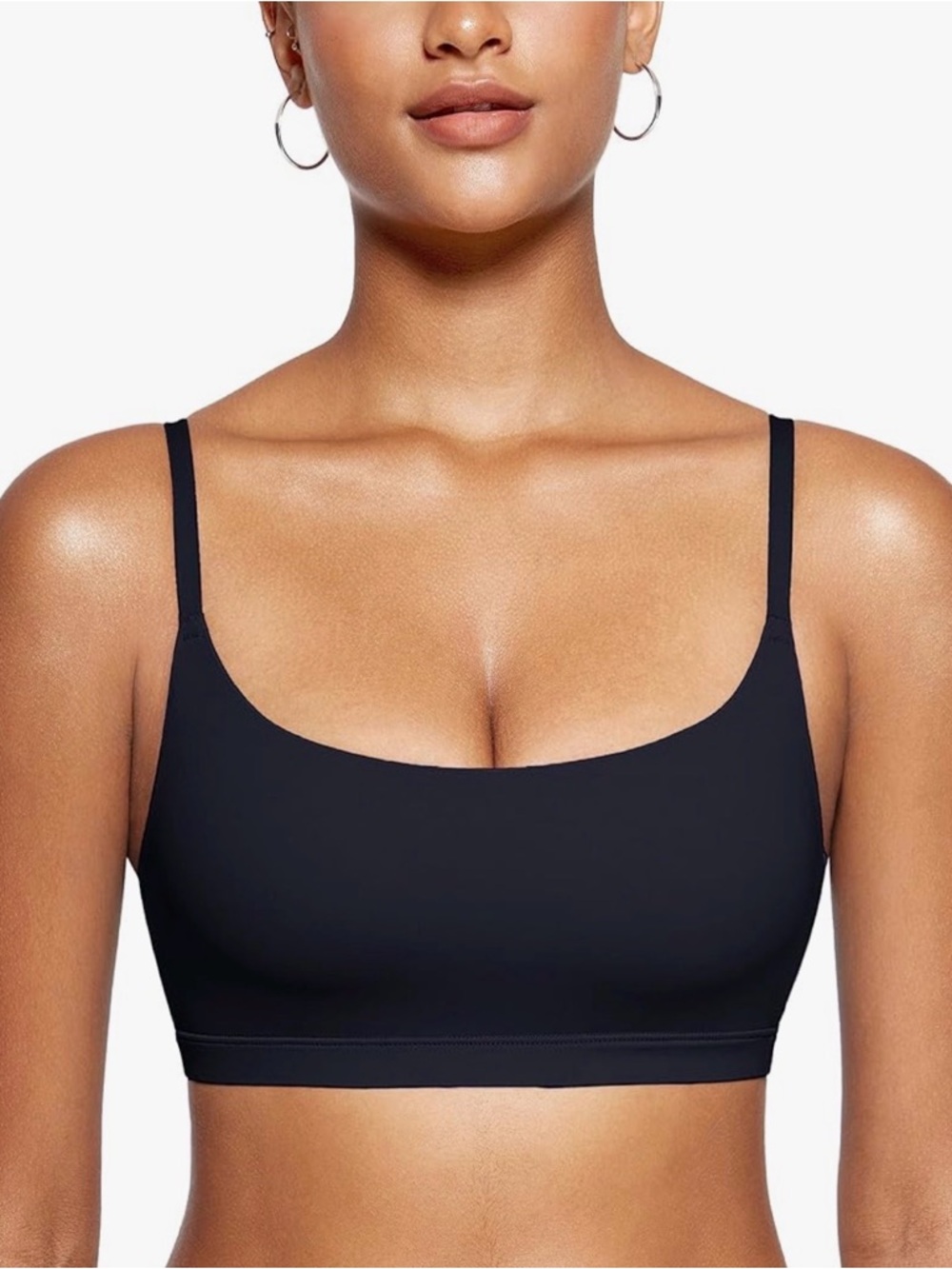 NWT Inlyric Women’s Seamless Bralette Medium Cami Bra No Underwire Light Support